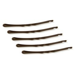 Wsuwki do włosów KRÓTKIE - 100 szt. (brąz)