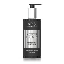 APIS Action for Men odżywczy krem do ciała i dłoni 300ml