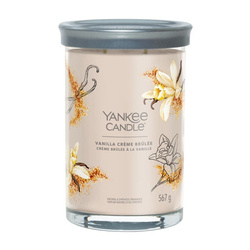 YANKEE CANDLE Vanilla Creme Brulee tumbler z 2 knotami