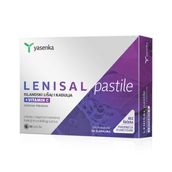 YASENKA Lenisal lozenges Icelandic Lichen, sage and Vitamin C suplement diety 20 pastylek