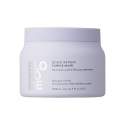 SCHWARZKOPF BLONDME Bond Repair maska fioletowa do włosów blond 200ml