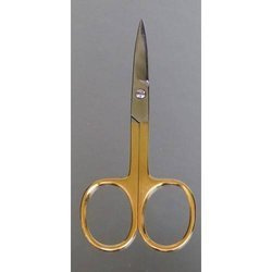 NOŻYCZKI DO PAZNOKCI /PÓŁZŁOTE PROFILOWANE  B636