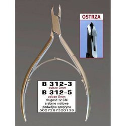 CĄŻKI DŁUGIE 3MM SREBR.-MAT 12CM B312-3