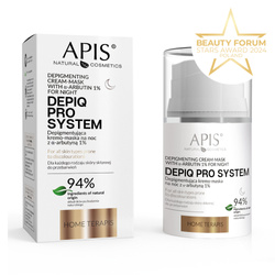APIS Depiq Pro System Depigmentująca kremo-maska na noc z α-arbutyną 1% 50ml