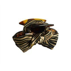 Klamra do włosów kokarda zeberka (czerń)