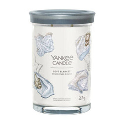 YANKEE CANDLE Soft Blanket tumbler z 2 knotami