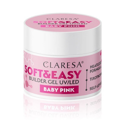 CLARESA Żel budujący soft&easy gel baby pink 45g