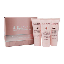 WELLNESS PREMIUM PRODUCTS VolumePLEX mini zestaw nawilżający do włosów cienkich (szampon 50ml | odżywka 50ml | maska 50ml)