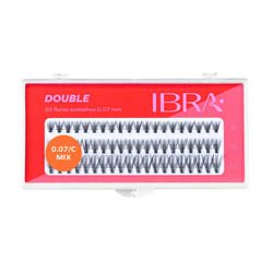 IBRA Double Knot-Free 0.07-C-MIX kępki rzęs